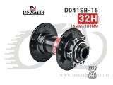 Втулка передня Novatec D041SB-15 Disk 2 прома 32 чорн